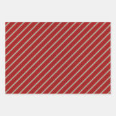 Nep bruin en rood kraftpapier met meerdere patrone inpakpapier vel (Voorkant 2)