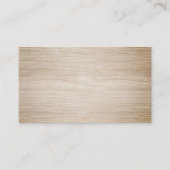 Nep Bruin Hout Blank Visitekaartje (Voorkant)