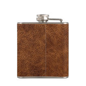 Nep bruin leer modern monogram heupfles (Achterkant)