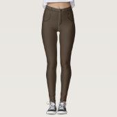 Nep bruine jeans leggings (Voorkant)