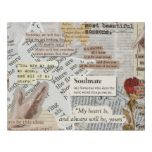 Nep Canvas Prints Met Collage | Scrapbook Stijl 