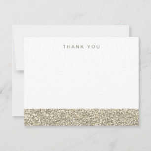 Nep-champagne goud glitters Bedankt