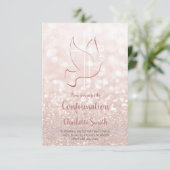 Nep-confirmatie glitters kaart (Staand voorkant)