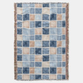 Nep Crème Denim Blauwe Broek Deken (Voorkant Verticaal)