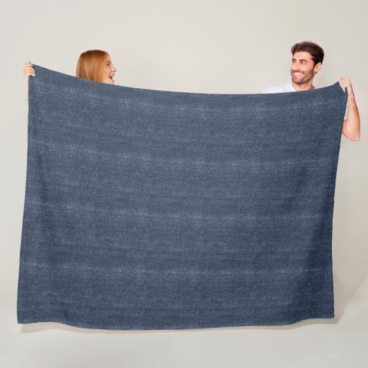 Nep Denim Blauwe Broek Fleece Deken (In situ)