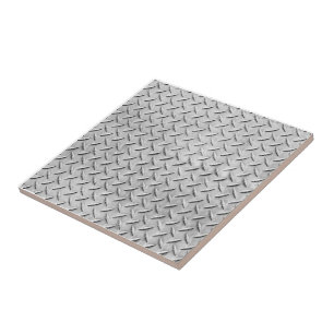 Nep-diamantplating achtergrond tegeltje