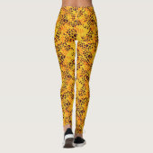 Nep Dierenprint Patroon Geel Leggings (Achterkant)