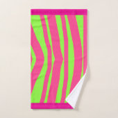 Nep Dierprint Lime + Roze Spa   Bad Handdoek (Handdoek)