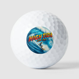 Nep doekprint met omgeslagen randen golfballen
