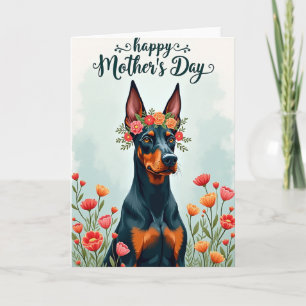Nep Folie Hond Bloemstuk Kunstkaart Kaart