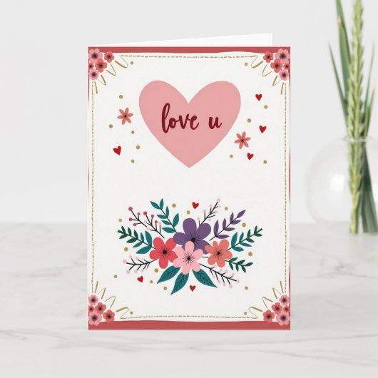 Nep Folie Liefde U Kaart (Voorkant)