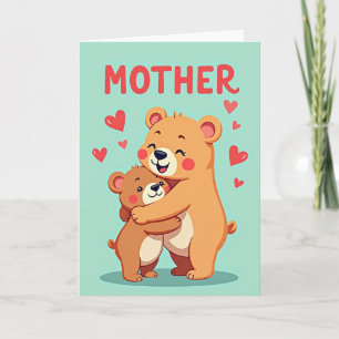 Nep Folie Moeder Knuffelkaart Kaart