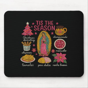Nep garen gehaakt Tis het seizoen Mexicaanse Kerst Muismat