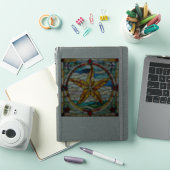 Nep Gebrandschilderde Zeester Sticker (iPad Cover)