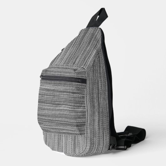 Nep Gebreide Grijs Sling Bag (Rechterhoek)