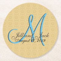 Nep geëmailleerd gouden monogram 3D