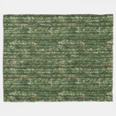 Nep geweven groene draden Kerst Fleece Deken (Voorkant (Horizontaal))