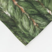 Nep geweven groene draden Kerst Fleece Deken (Hoek)