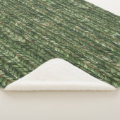Nep geweven groene draden Kerstmis Sherpa Deken (3/4)