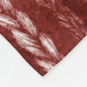 Nep geweven rode draden Kerst Fleece Deken (Hoek)