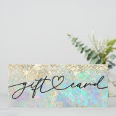 nep glans opaal cadeaubon (Staand voorkant)