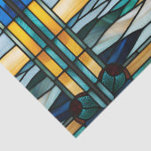 Nep glas-in-lood zeilboot voor decoupage knutselwe tissuepapier (Detail)