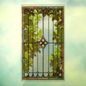 Nep glas-in-loodraam raamsticker (Vel 3)