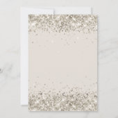 Nep glitter platina beige kaart (Achterkant)