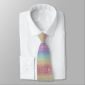 Nep Glitter Regenboog Luipaardprint Halsdoek Stropdas (Gebonden)