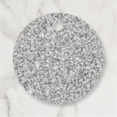 Nep Glitter Roze Disco Cowgirl Verlovingsfeestje Bedankjes Labels (Achterkant)