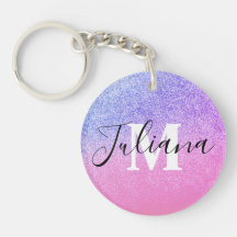 Nep Glitter Twee Tinten Roze Vet Monogram