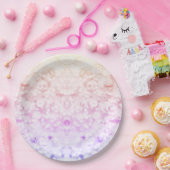 Nep glitterconfetti papieren bordje (Feest)