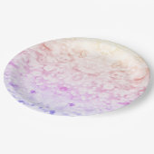 Nep glitterconfetti papieren bordje (Gekanteld)