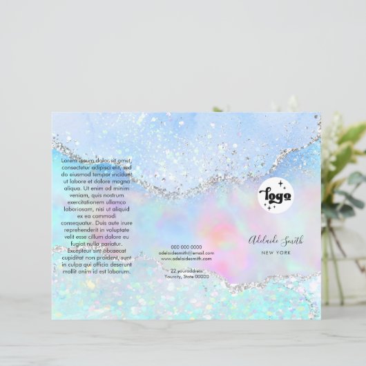 nep glitters driezijdige brochure (Staand voorkant)