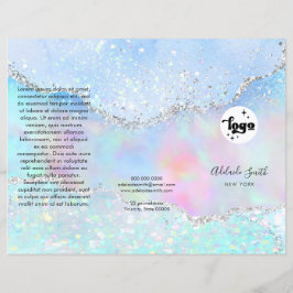 nep glitters driezijdige brochure