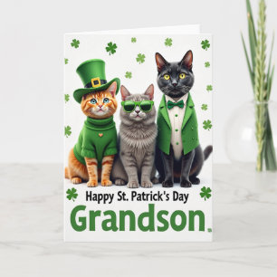 Nep Gold Cats Shamrock Kaart