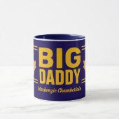 Nep Gold Maple Leaf Big Daddy op Navyblauw Mok (Midden)
