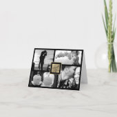 Nep Goud Dank Je Wel Trouw 4 Foto kaart (Voorkant)