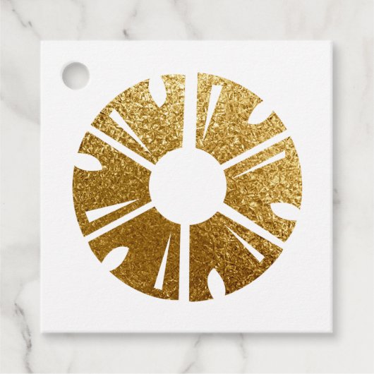 Nep goud folie ananas evenementen planner bedankjes labels (Voorkant)