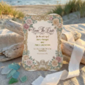 Nep goud folie barok rococo engel save the date