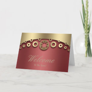 Nep goud folie confetti elegante glitters welkom kaart
