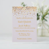 Nep goud folie confetti Elegante Trouw Save The D Save The Date (Staand voorkant)