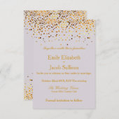 Nep goud folie confetti Elegante Trouw Save The D Save The Date (Voorkant / Achterkant)