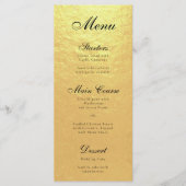Nep goud folie Elegante kalligrafie Zwarte script  Menu (Voorkant)