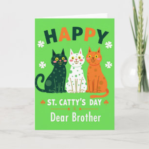 Nep goud folie Happy Cats Kaart