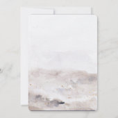 Nep goud folie herfst bruiloft save the date kaart (Achterkant)