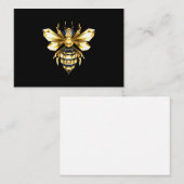 Nep goud folie logo Bij Polygon op Zwart Visitekaartje (Voorkant / Achterkant)