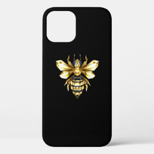 Nep goud folie logo bij polygonaal op zwart Case-Mate iPhone case