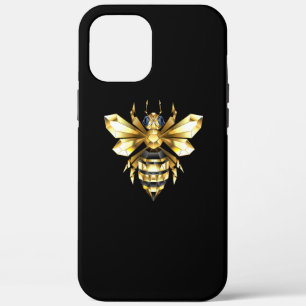 Nep goud folie logo bij polygonaal op zwart Case-Mate iPhone case
