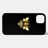 Nep goud folie logo Bij Polygonale vorm op zwart Case-Mate iPhone Case (Achterkant (horizontaal))